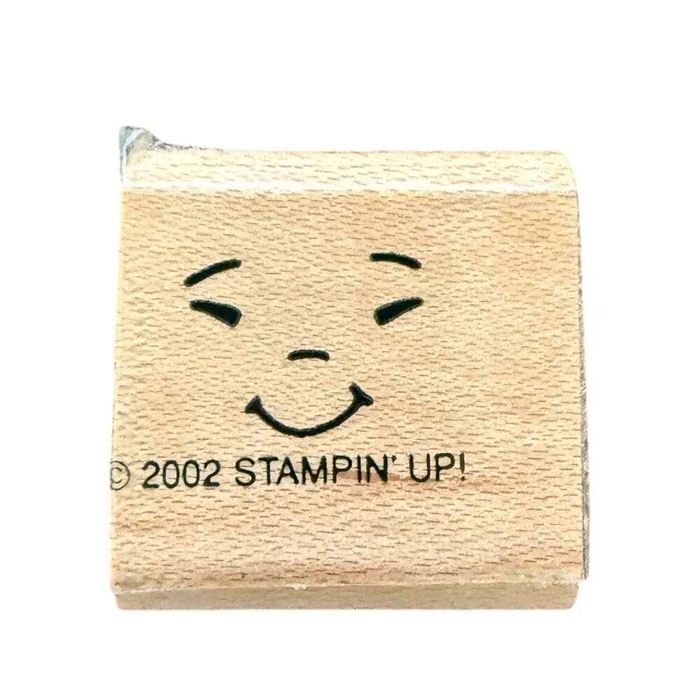 Stampin' Up 2002 Smiling Face Mini Rubber Stamp